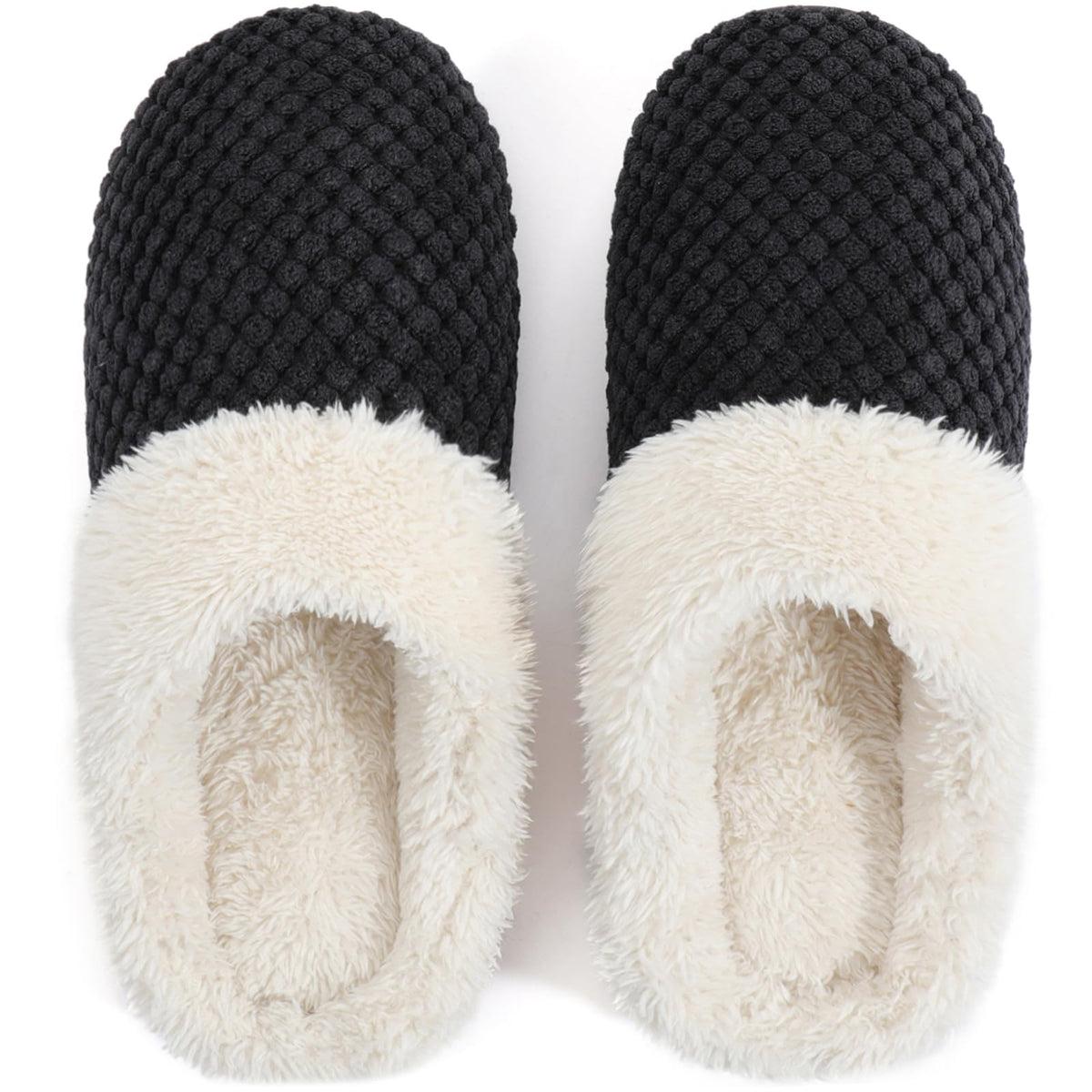 ULTRAIDEAS Women's Popcorn Fleece House Slippers