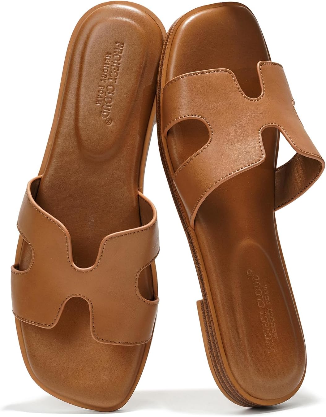 Project Cloud 100% Genuine Leather Sandals Women Flats For Women (Jannel)