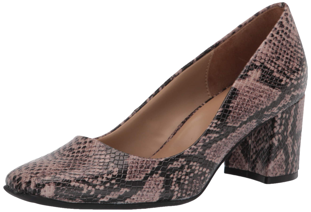 Naturalizer Women's Warner Square Toe Block Heel Pump