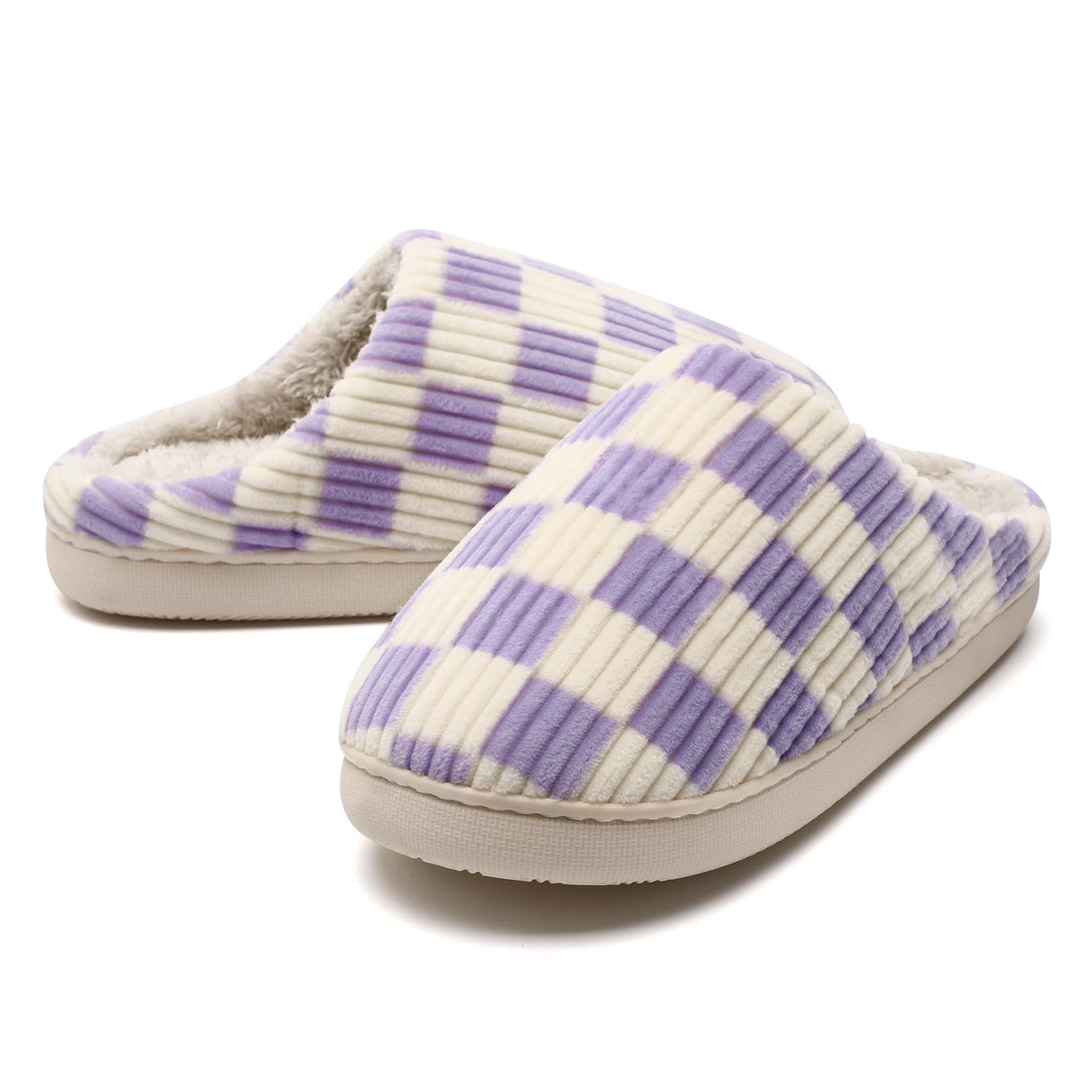Guyarns House Slippers for Women & Men - Fuzzy, Casual Indoor/Outdoor Shoes with Memory Foam & Faux Fur Lining