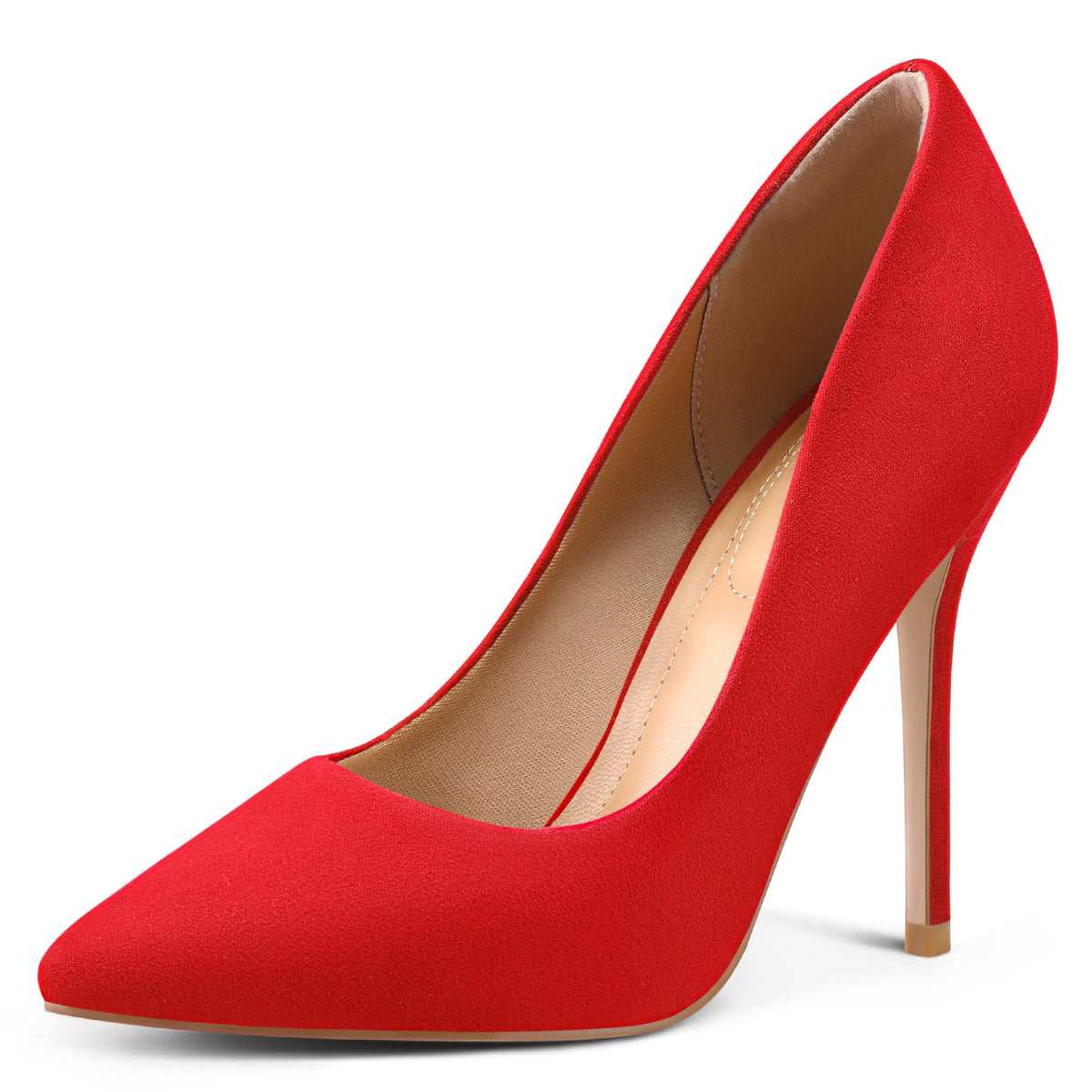 mysoft Women's High Heels Pumps Closed Pointed Toe Stiletto 4IN Dress Shoes