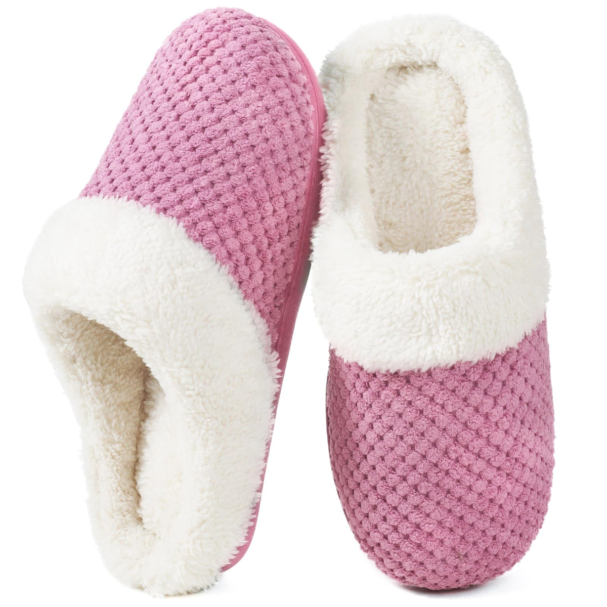 ULTRAIDEAS Women's Popcorn Fleece House Slippers