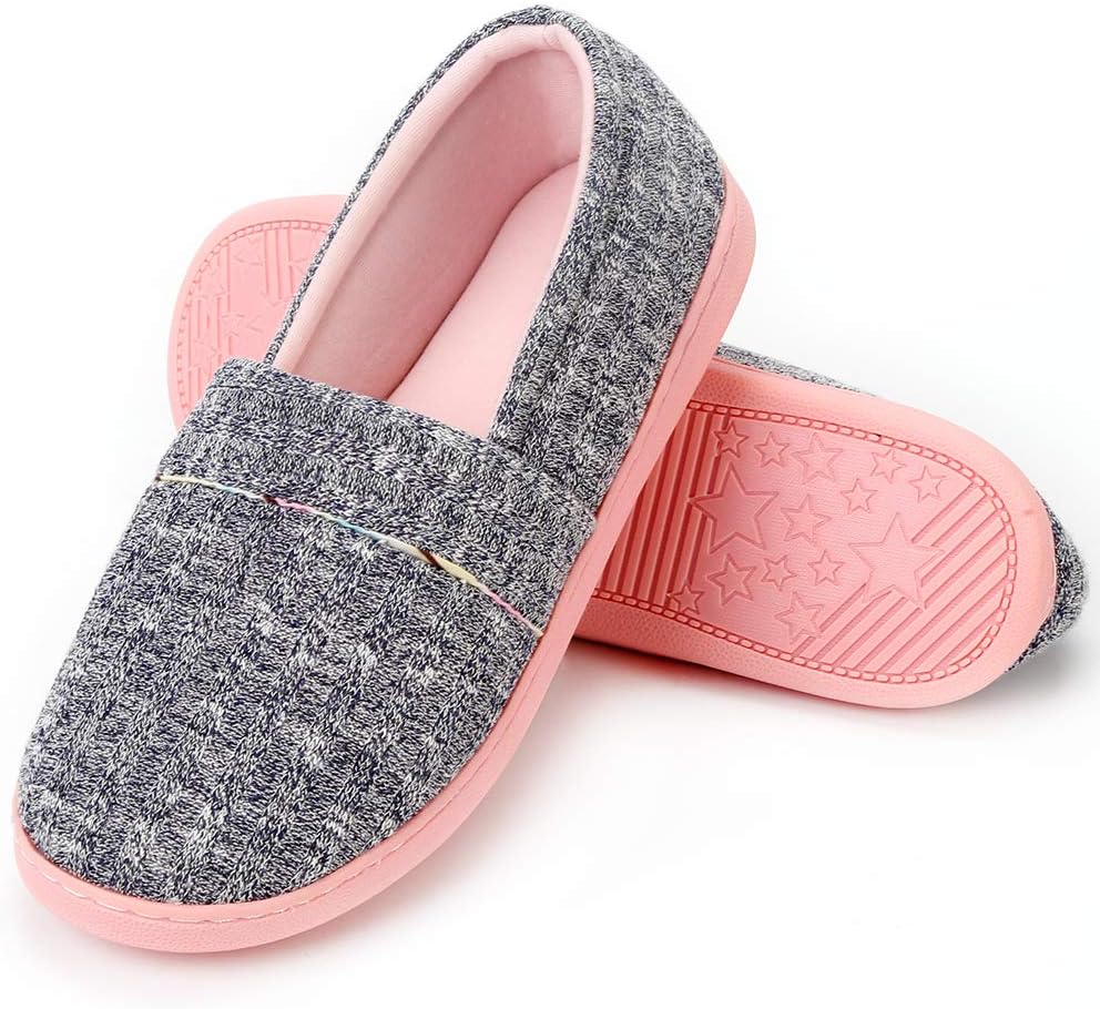 Urbancolor Women Washable Closed Back Indoor Slippers Anti-Slip House Slipper Breathable Home Shoes