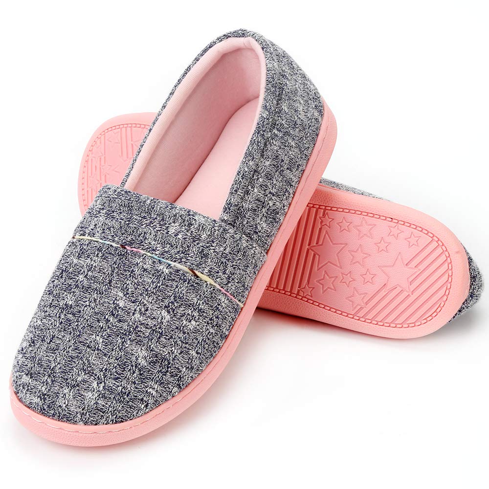 Urbancolor Women Washable Closed Back Indoor Slippers Anti-Slip House Slipper Breathable Home Shoes