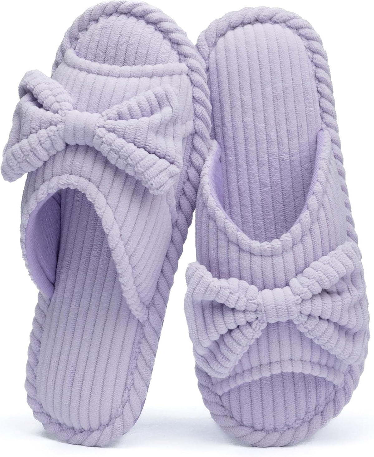 GOEWY Cute Slippers for Women Indoor with Bow Open Toe Summer Shoes