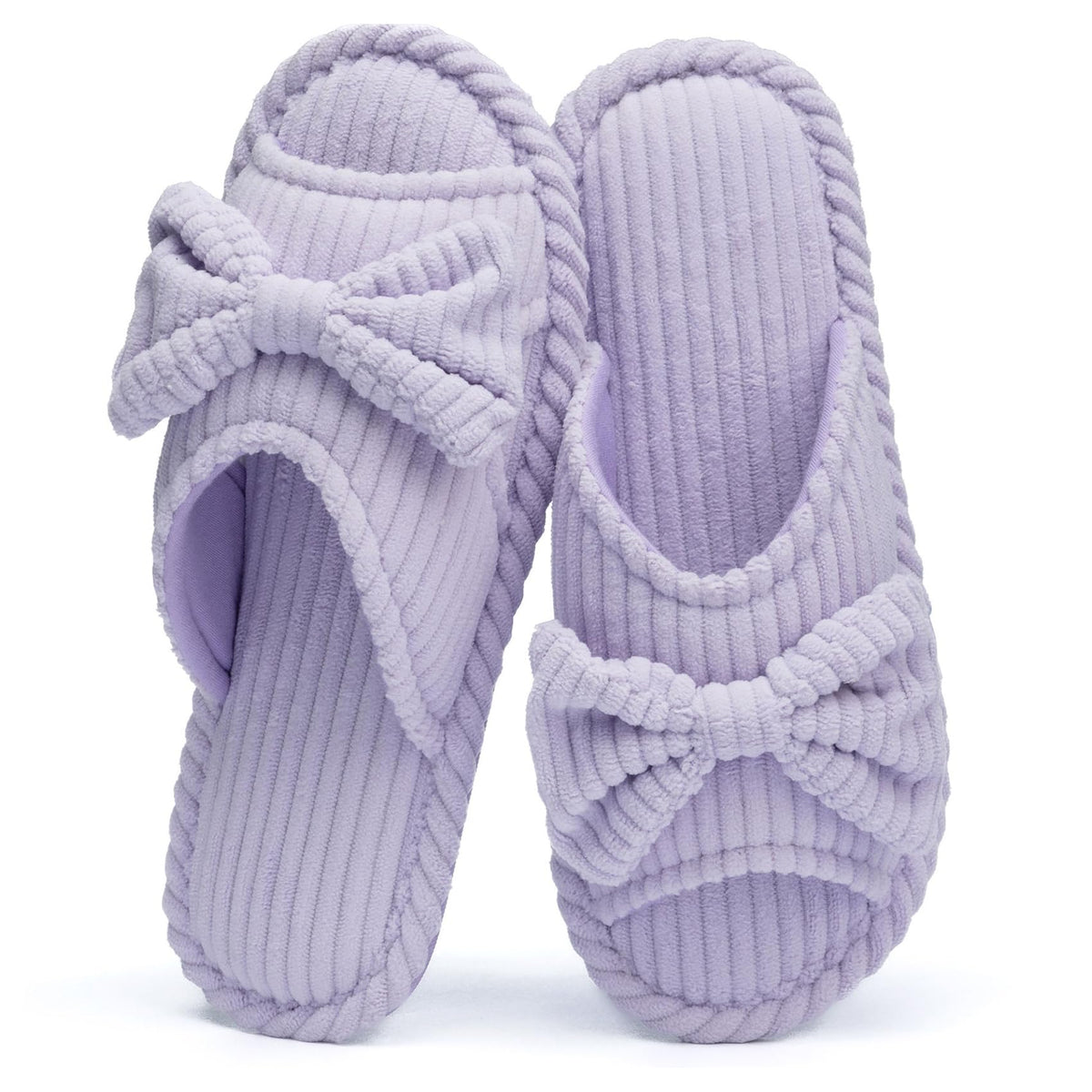 GOEWY Cute Slippers for Women Indoor with Bow Open Toe Summer Shoes