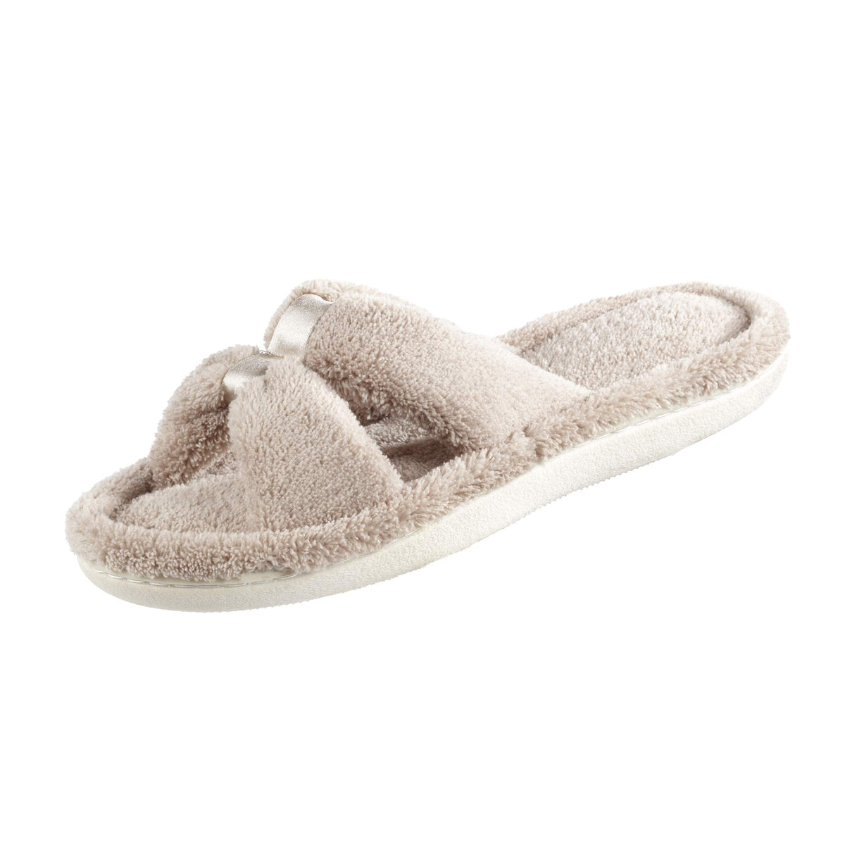 isotoner Women's Microterry X-Slide Slippers with Memory Foam Comfort
