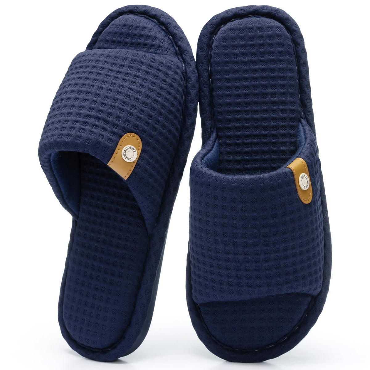 GOEWY Open Toe Slippers for Women Memory Foam House Shoes indoor outdoor
