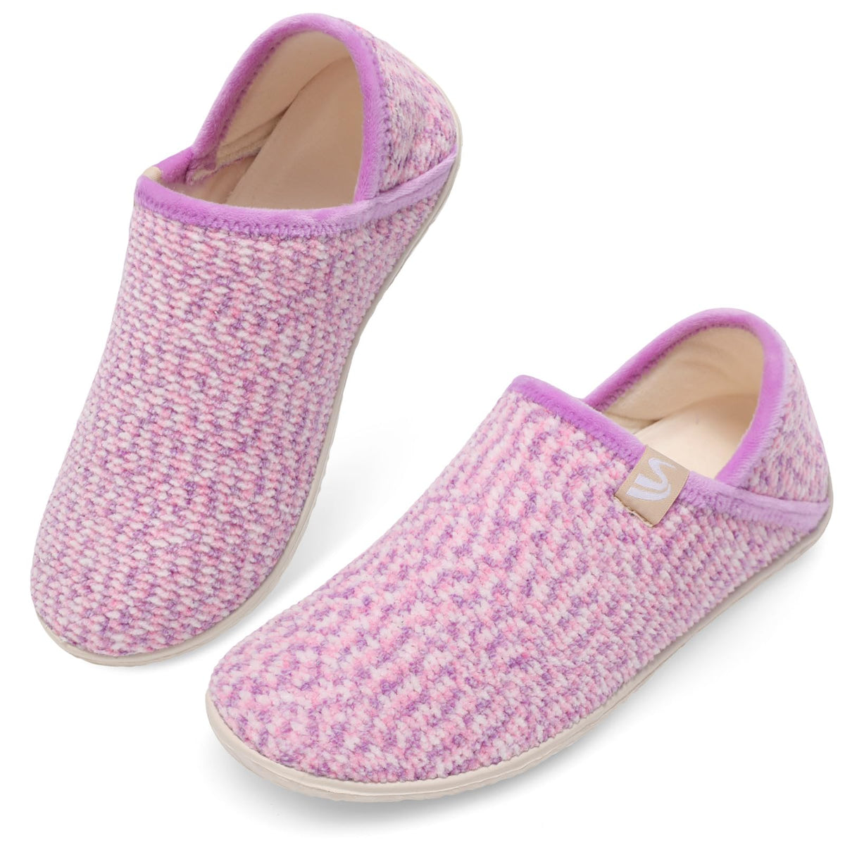 Spesoul Fuzzy House Slippers for Women Men Indoor Closed Back Lightweight Cozy Faux Furry Lining Barefoot House Shoes Slipper Socks for Bedroom Home Office Yoga Outdoor Walking Shoes