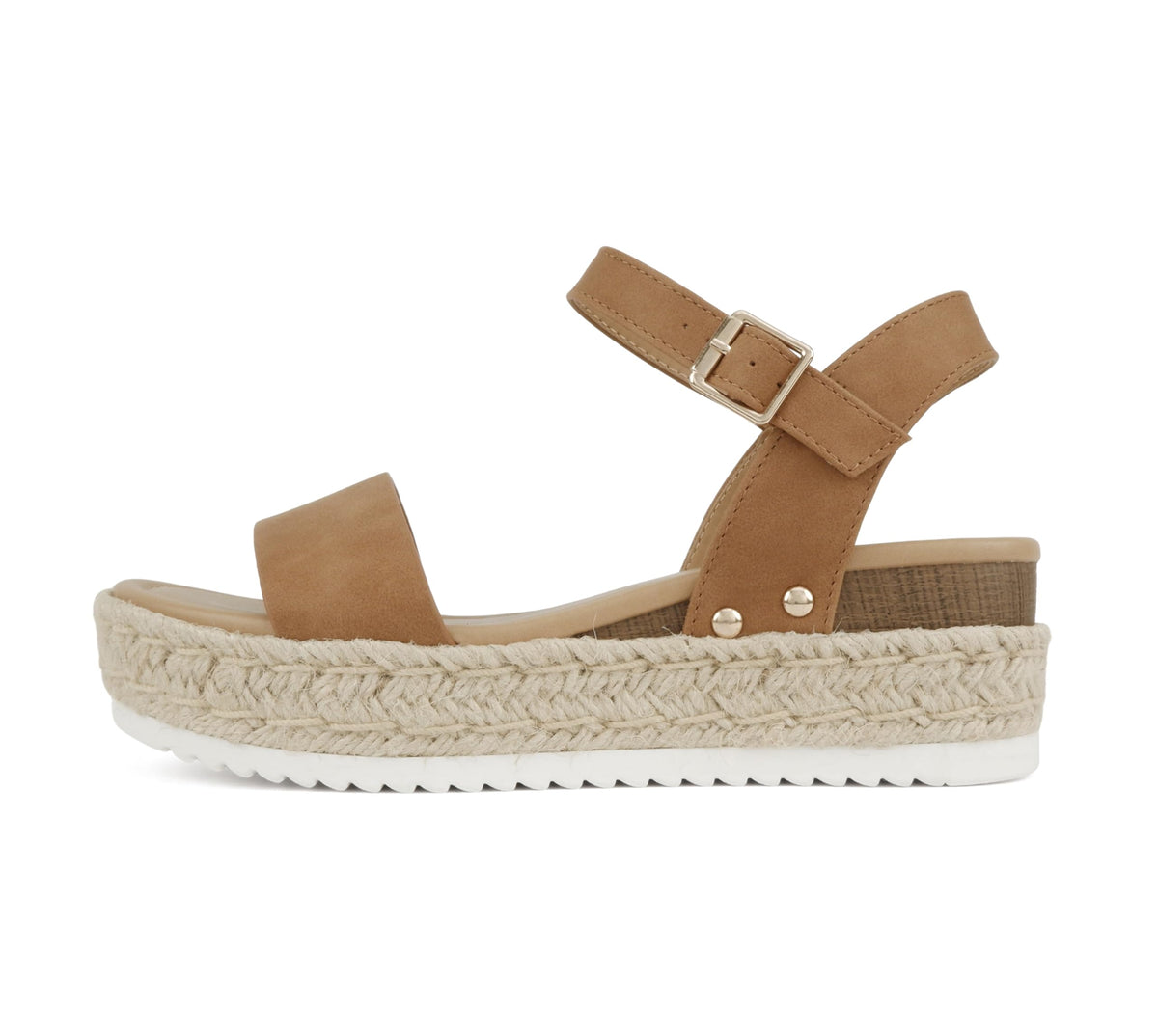 Soda CLIP ~ Women Open Toe Ankle Strap Platform Espadrille Sandal