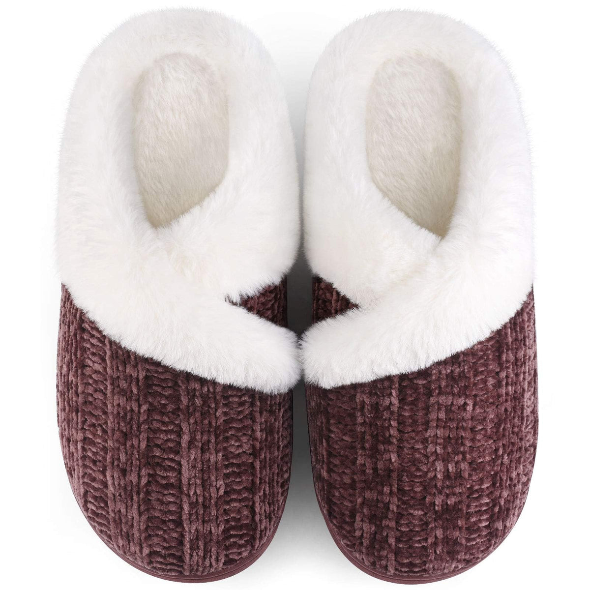 Slippers for Women Fuzzy House Slip on Indoor Outdoor Bedroom Home Shoes