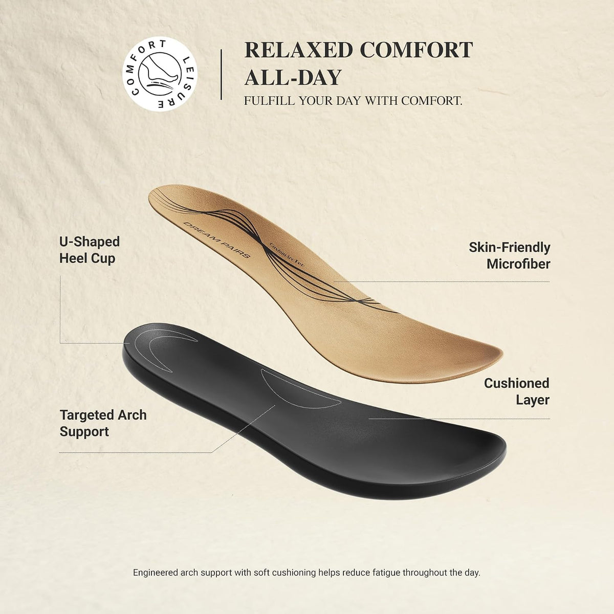DREAM PAIRS Women's Thong T-strap Orthotic Flat Sandals