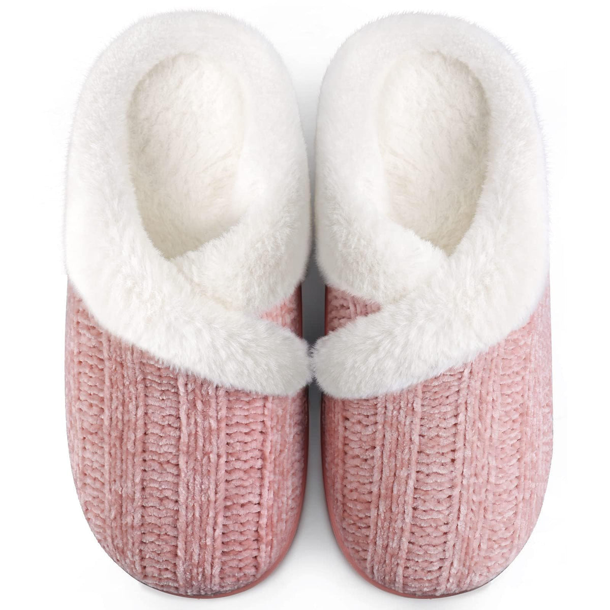 Slippers for Women Fuzzy House Slip on Indoor Outdoor Bedroom Home Shoes