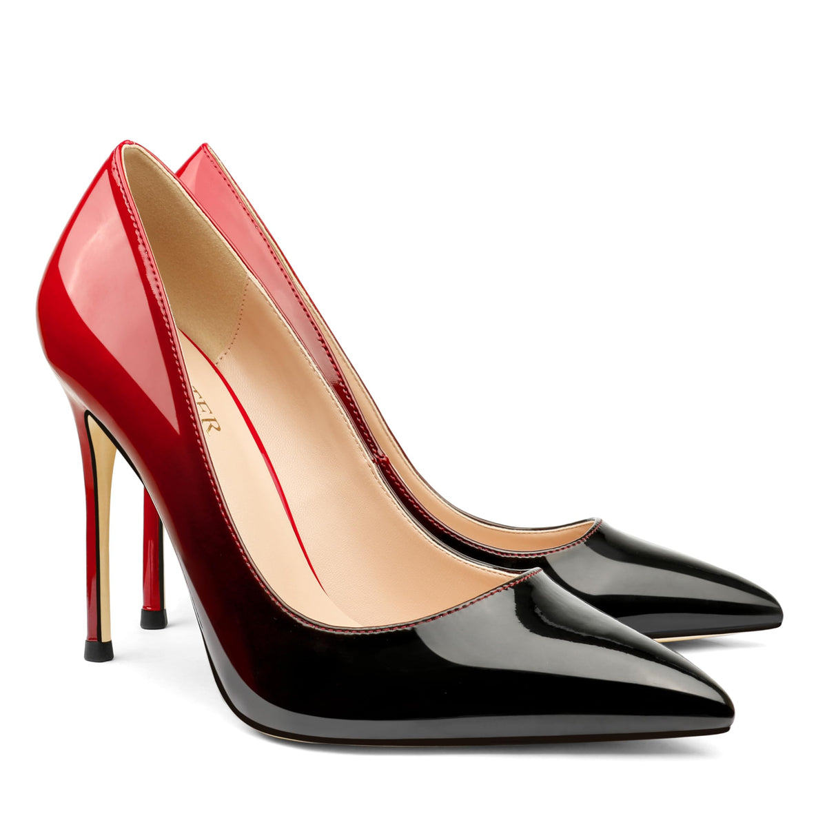 COLETER Women's 4 Inch Pumps Pointed Toe Dress Shoes Slip On Stiletto Pumps