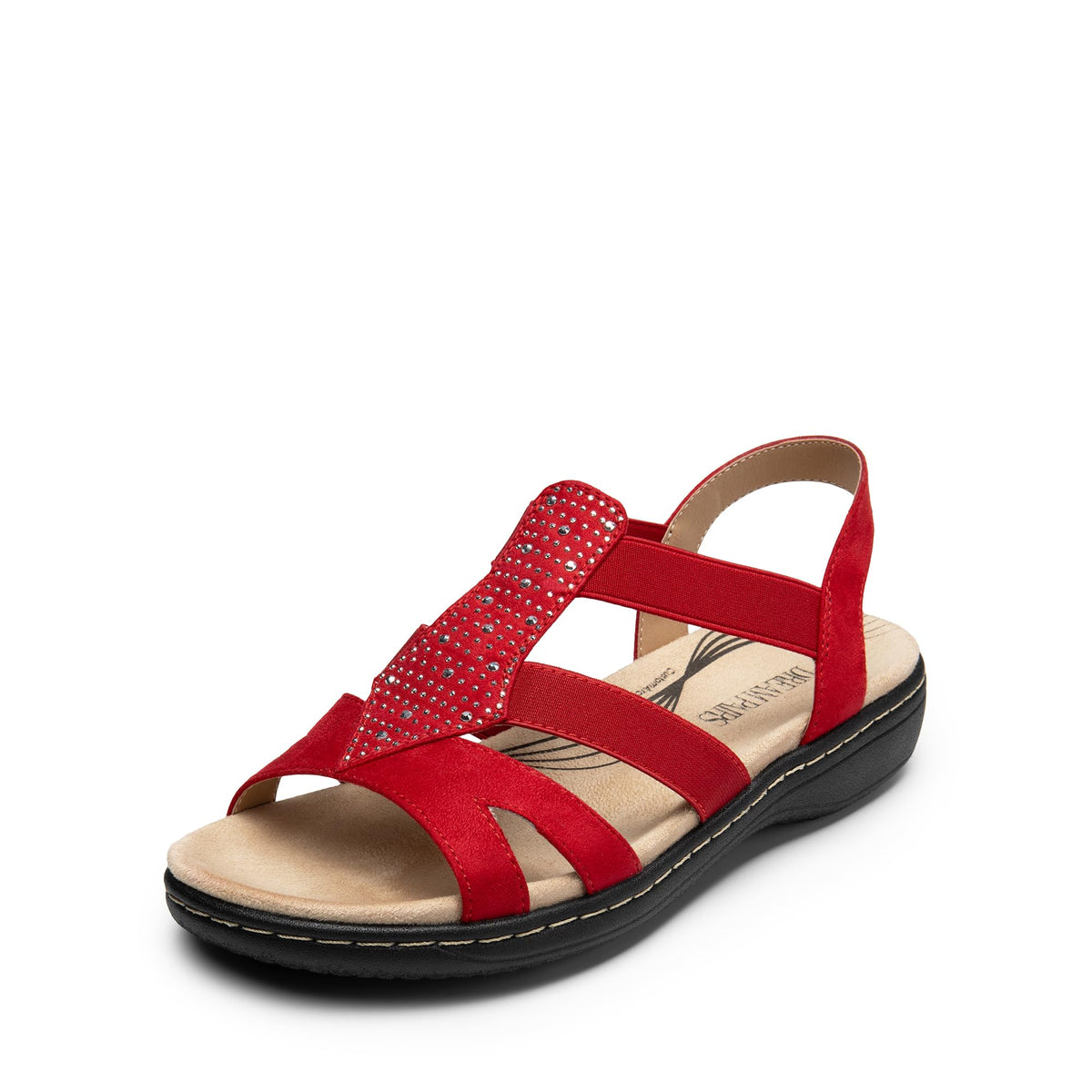 DREAM PAIRS Women's Comfortable Arch Support Flat Sandals