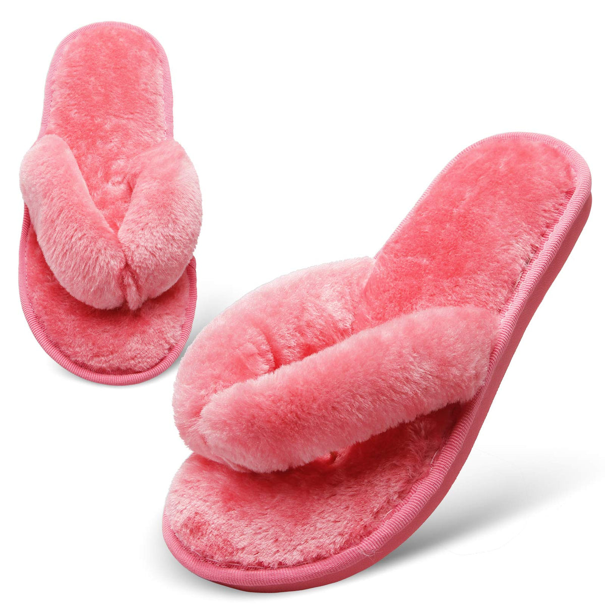 JOINFREE Women's Bedroom Slippers Comfort Four Season Classy Indoor Spa Slide Shoes
