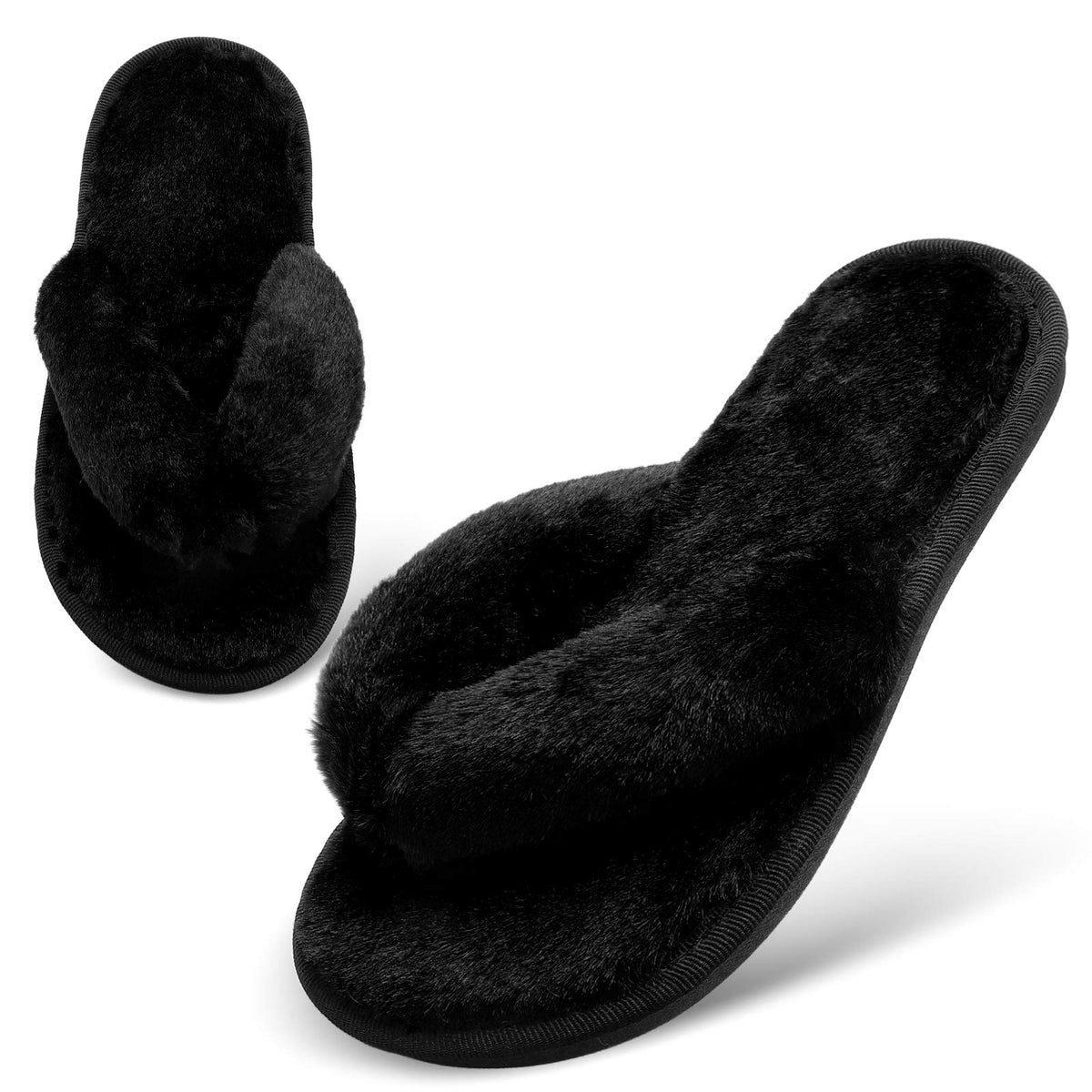 JOINFREE Women's Bedroom Slippers Comfort Four Season Classy Indoor Spa Slide Shoes