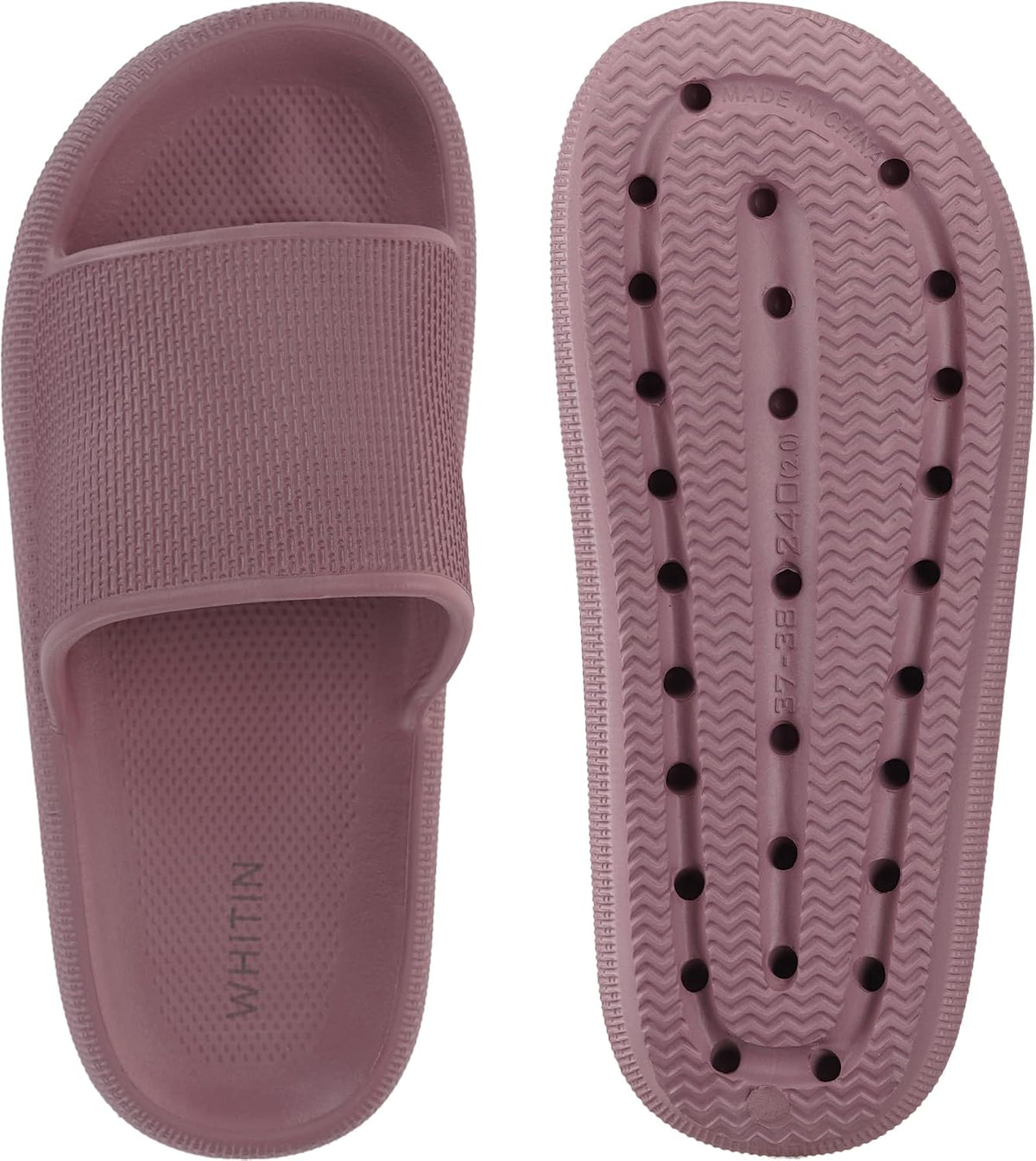 WHITIN Women's Slides with Cushioned Thick Sole Slippers for Home Wear Y13