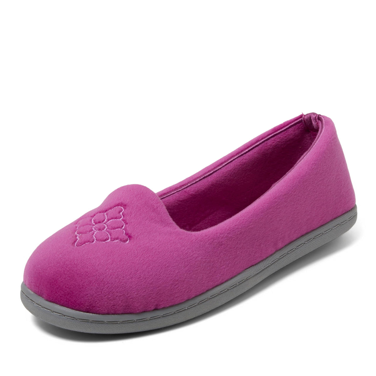 Dearfoams Women's Rebecca Soft Memory Foam Lightweight House Shoes Cozy Loafer with Warm Lining and Wide Widths Slipper