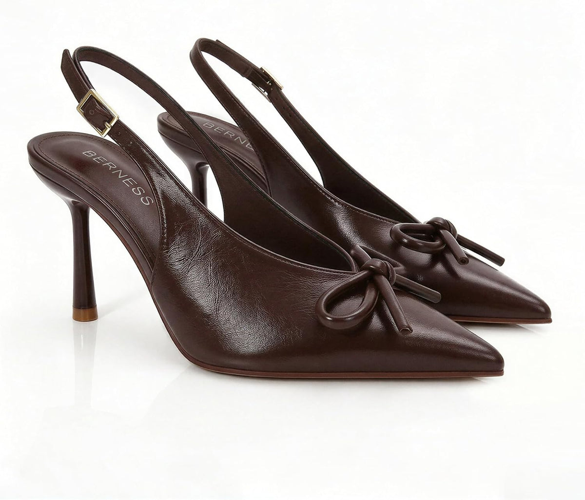 Berness Women's Pointed Toe Pumps, 3.5 Inch Stiletto Slingback Heels