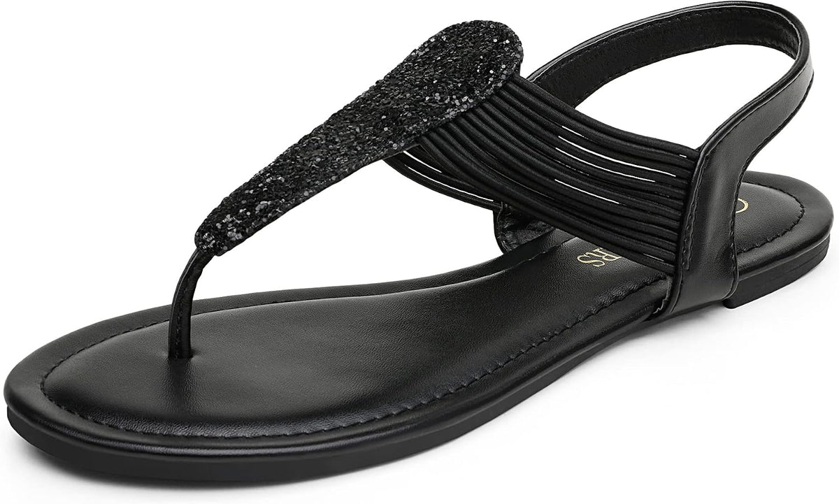 DREAM PAIRS Women's Flat Ankle Strap Sandals