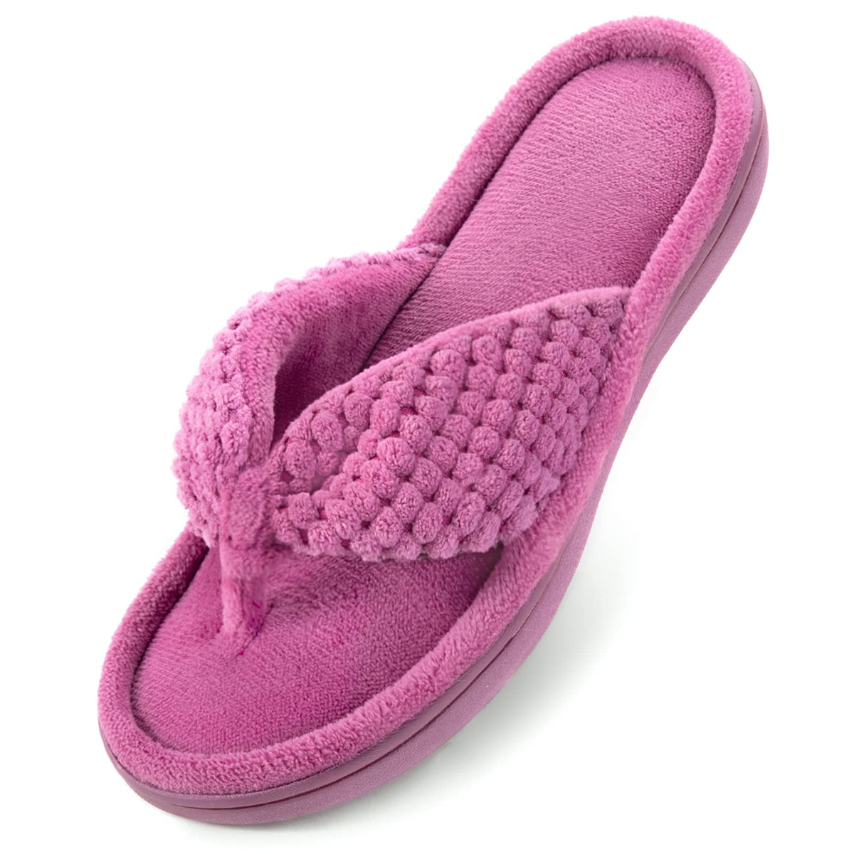 ULTRAIDEAS Women's Popcorn Flip Flop House Slipper with Memory Foam, Gift for Women Mom