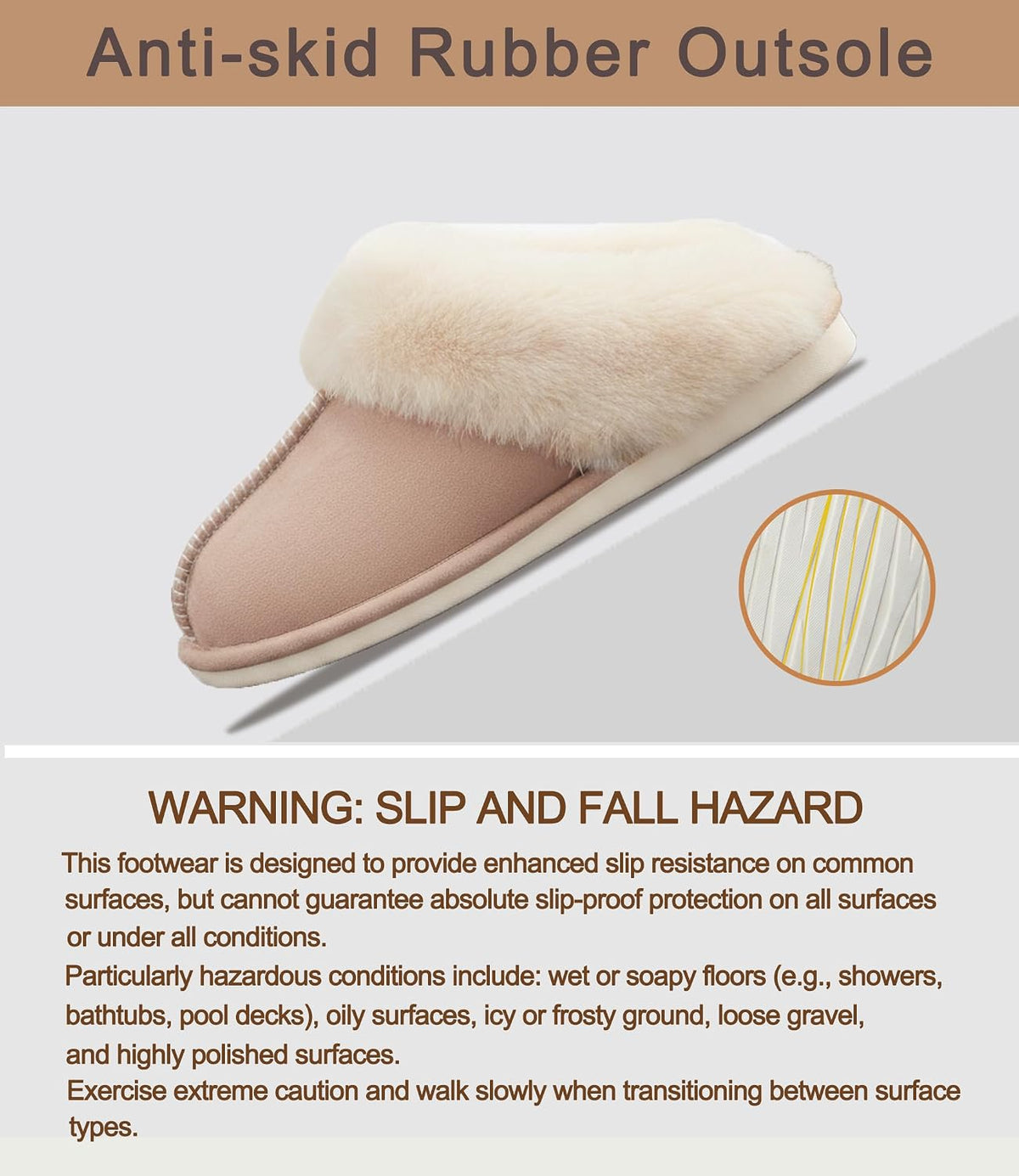 Donpapa Womens Fuzzy Slippers Memory Foam Warm Cozy Indoor House Shoes