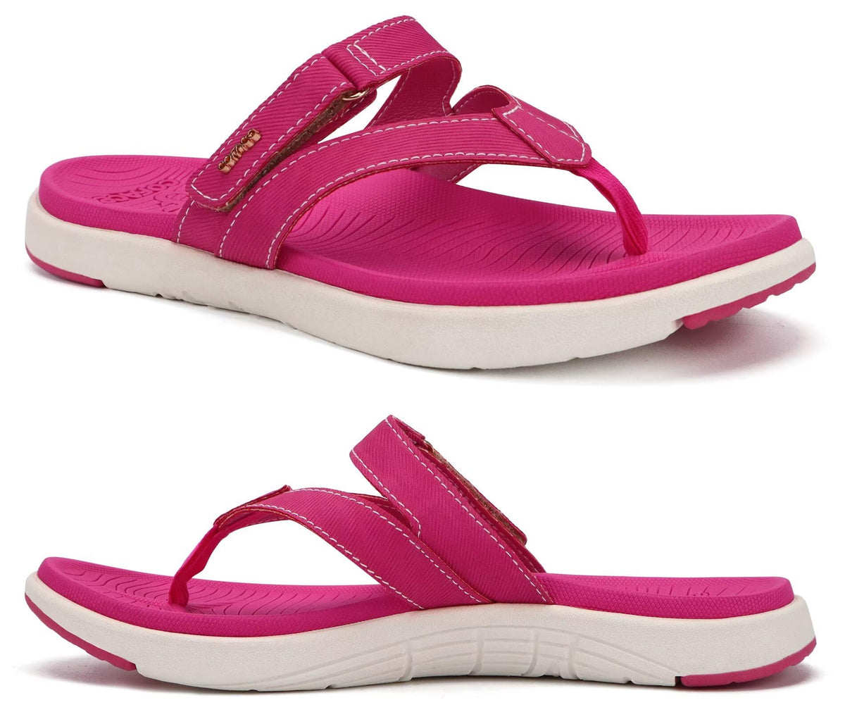 COFACE Womens Orthopedic Flip Flops Arch Support Yoga Walking Thong Sandals