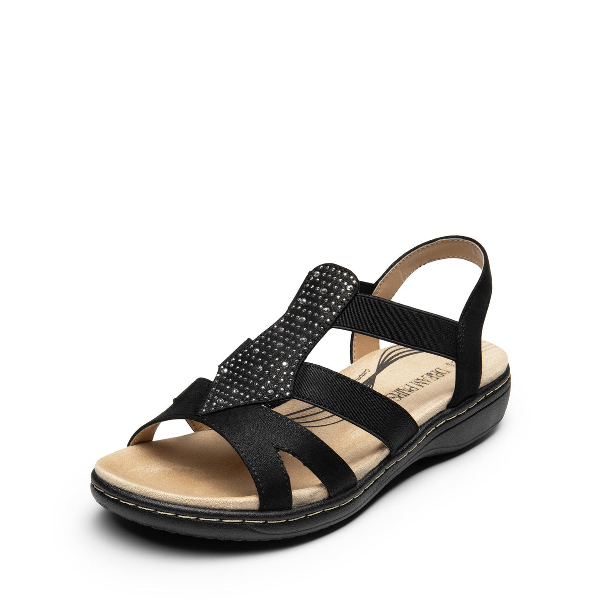 DREAM PAIRS Women's Comfortable Arch Support Flat Sandals