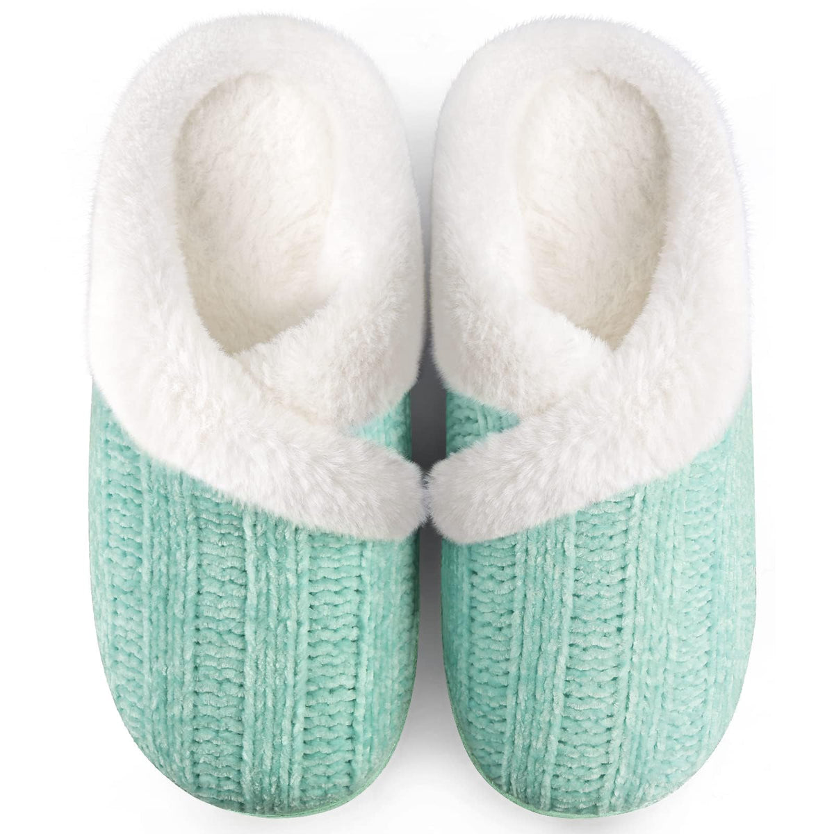Slippers for Women Fuzzy House Slip on Indoor Outdoor Bedroom Home Shoes
