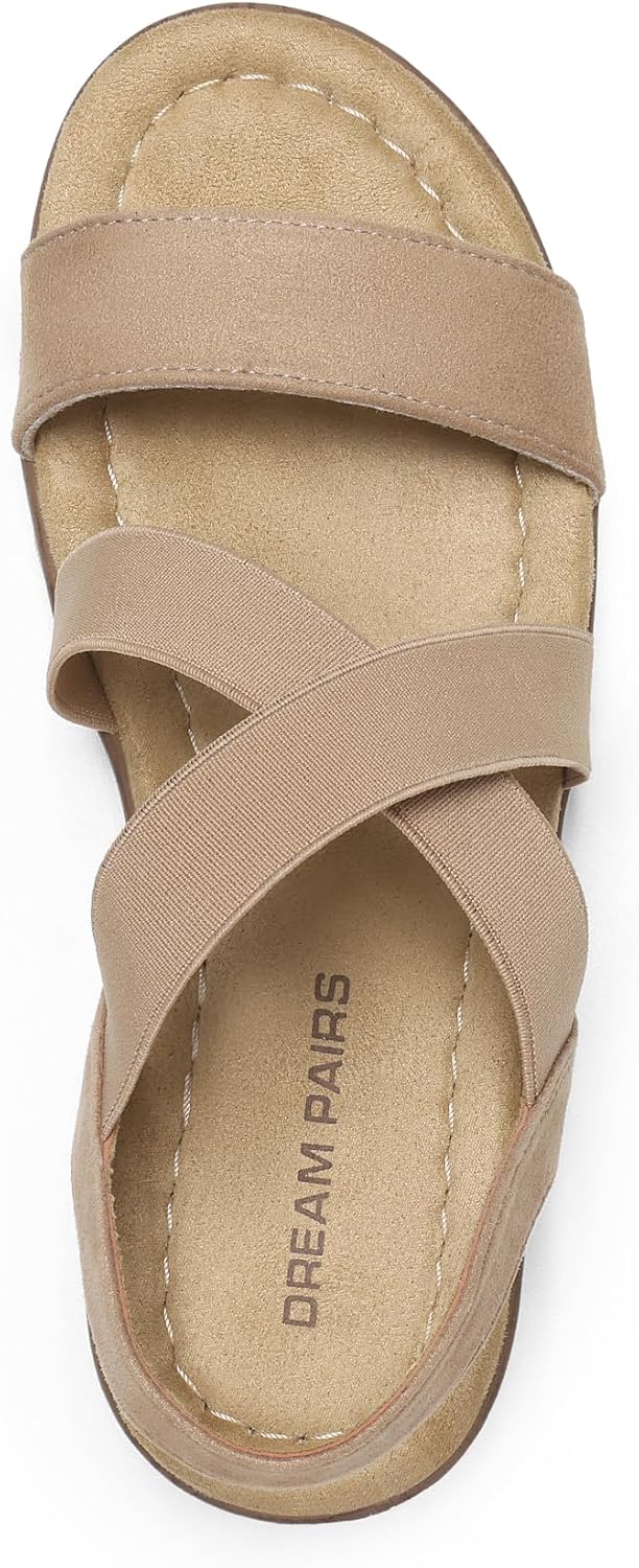 DREAM PAIRS Women's Ankle Strap Low Wedge Sandals