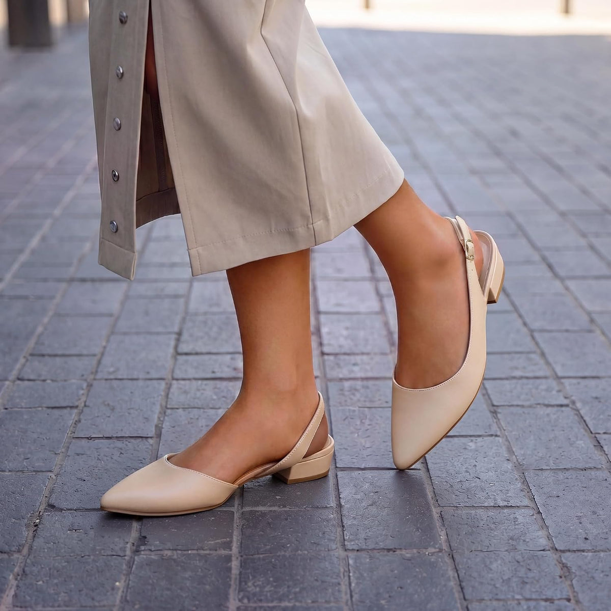 DREAM PAIRS Women's Slingback Flats Dress Shoes Pumps