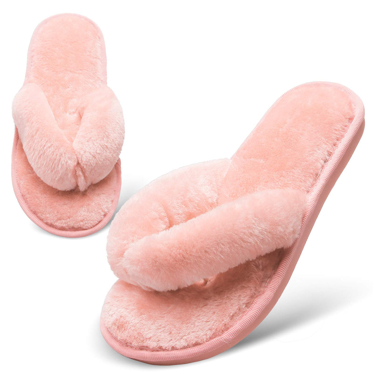 JOINFREE Women's Bedroom Slippers Comfort Four Season Classy Indoor Spa Slide Shoes
