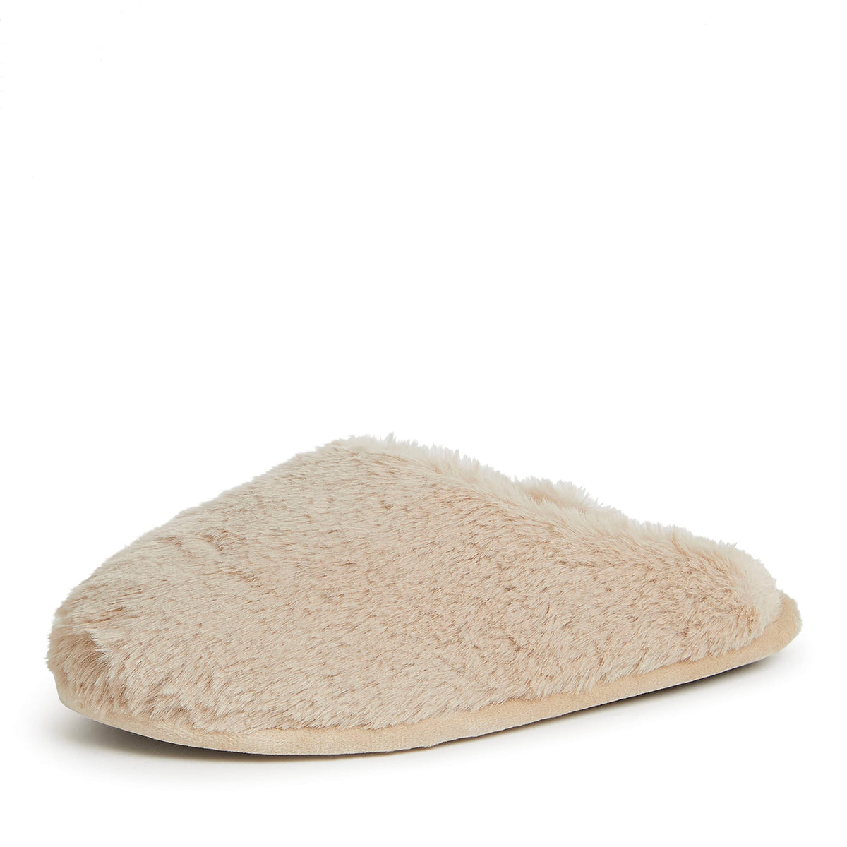 Dearfoams womens Bailey Plush Furry Scuff Slipper