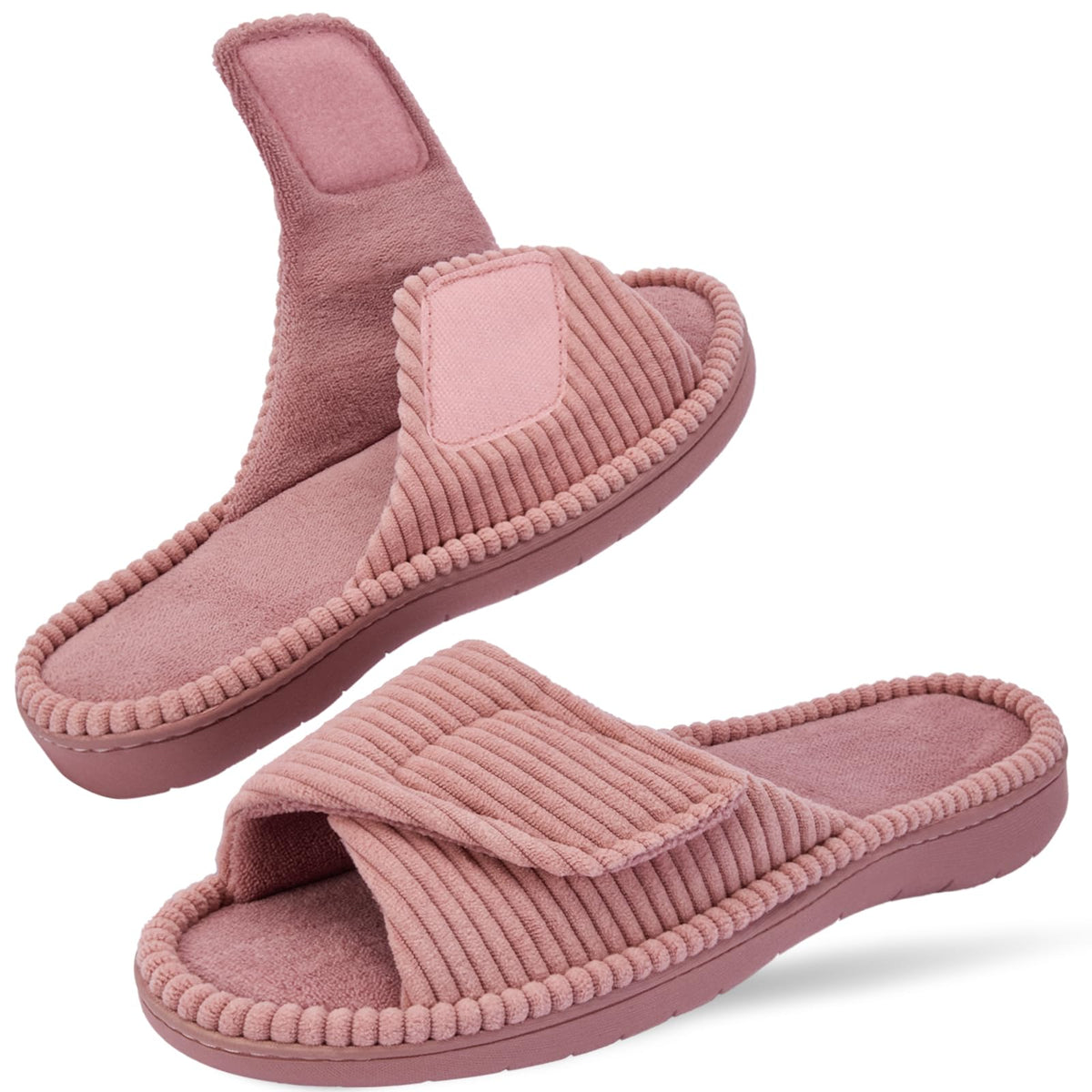 Women's Slippers with Arch Support, Memory Foam Shoes for Plantar Fasciitis