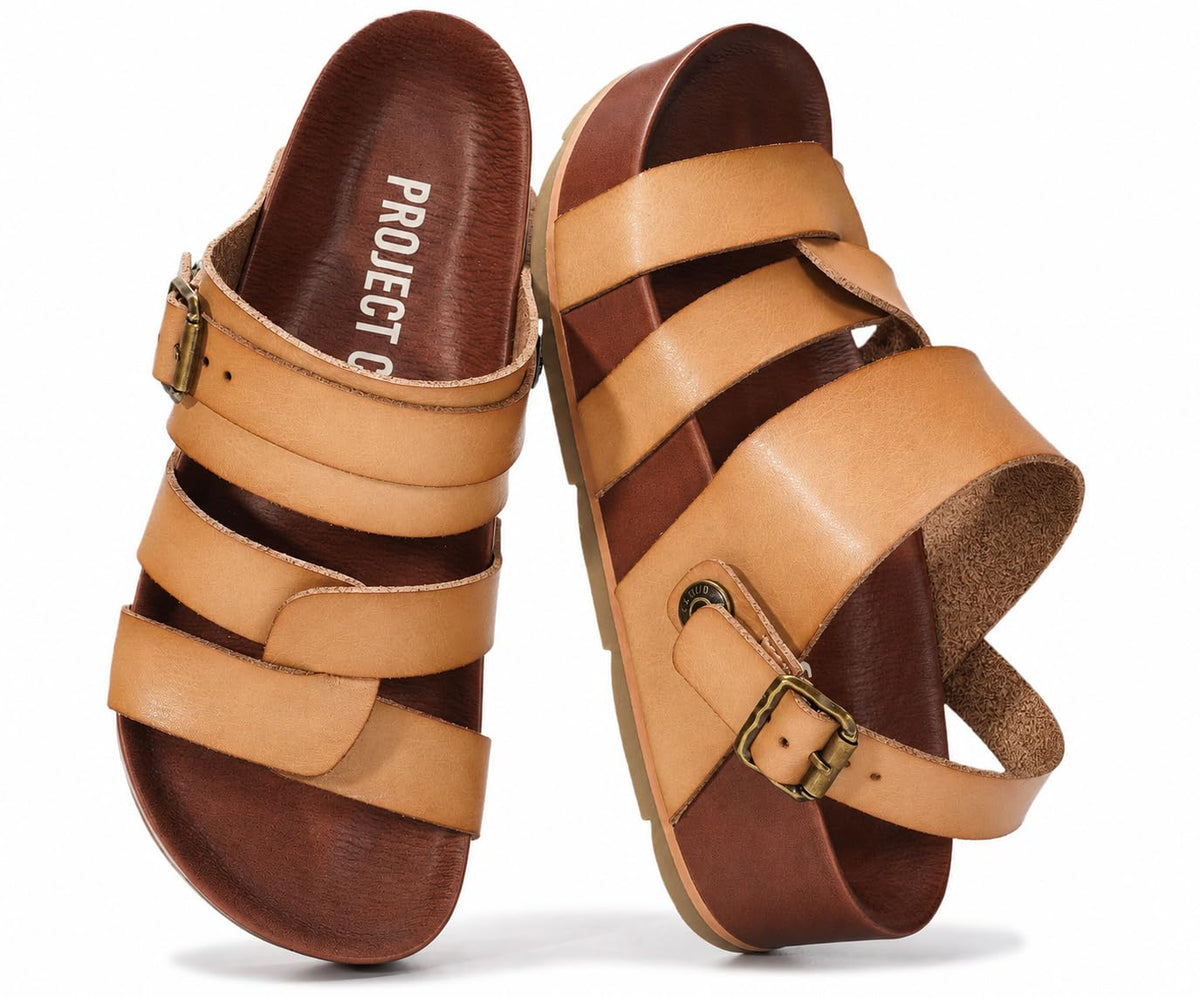 Project Cloud Platform Sandals for Women Strappy Wedges Plush Insole 2026