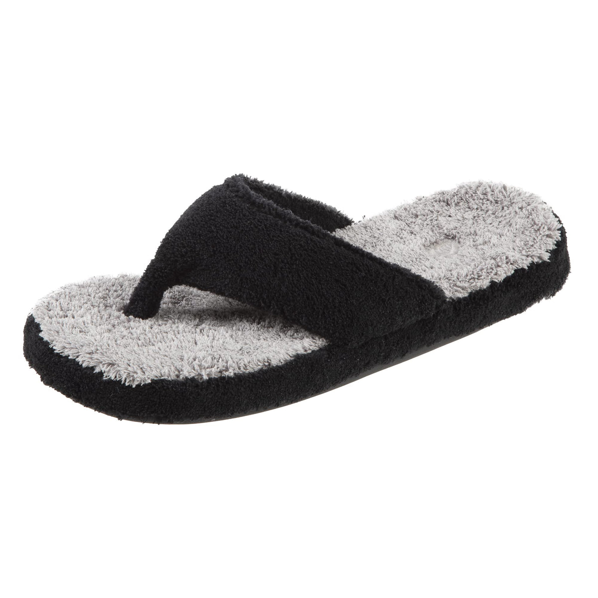 Acorn Women's Spa Thong Slippers with Cloud Contour Comfort - Arch Support and Plush Fluffy Terry Lining, Perfect for Beach, Camping, Poolside, or Bathroom Wear
