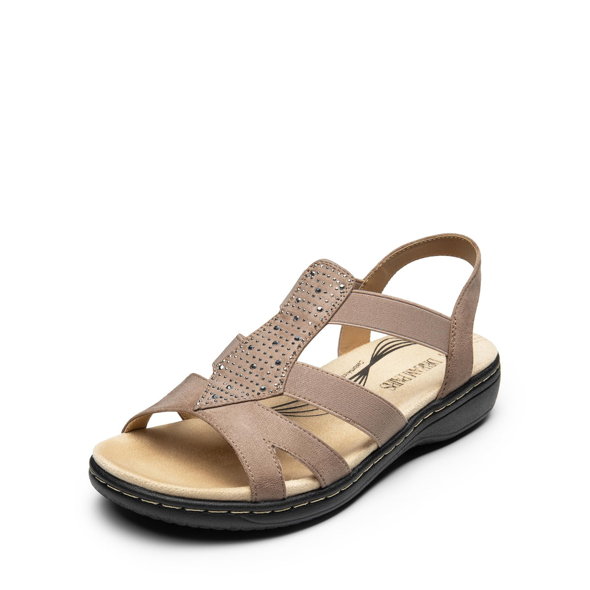 DREAM PAIRS Women's Comfortable Arch Support Flat Sandals