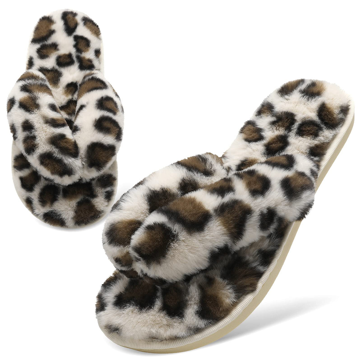 JOINFREE Women's Bedroom Slippers Comfort Four Season Classy Indoor Spa Slide Shoes