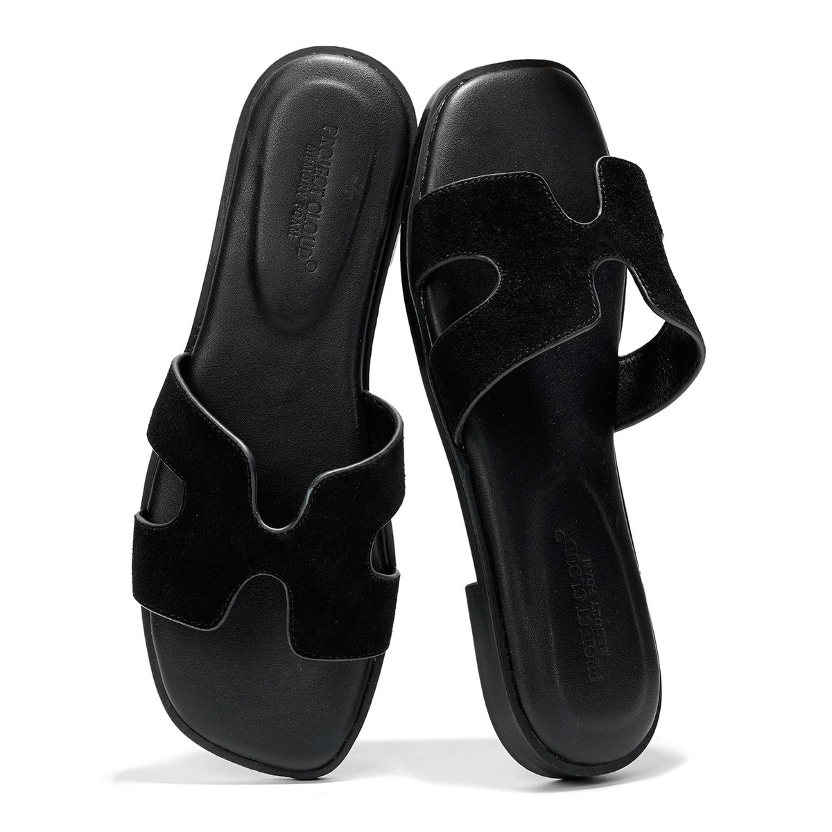 Project Cloud 100% Genuine Leather Sandals Women Flats For Women (Jannel)