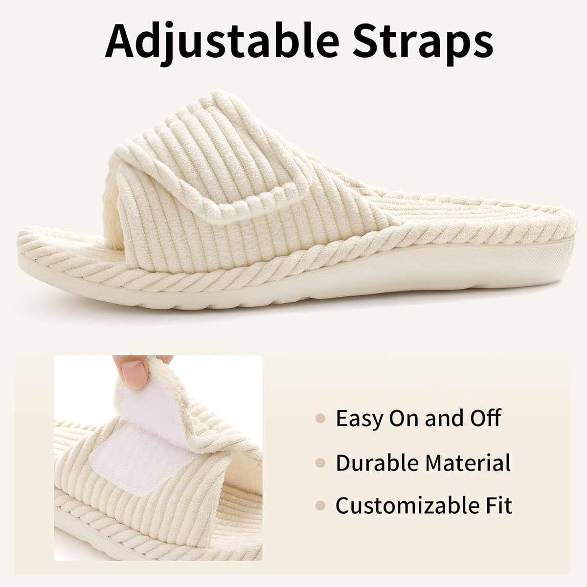 Litfun Orthopedic Slippers for Women Arch Support House Shoes