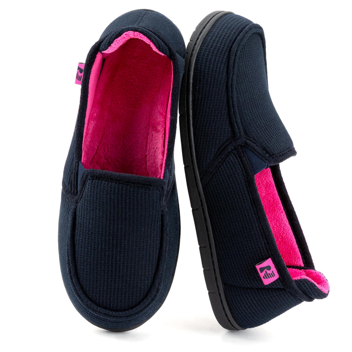 RockDove Women's Two-Tone Hoodback Slipper with Removable Insole