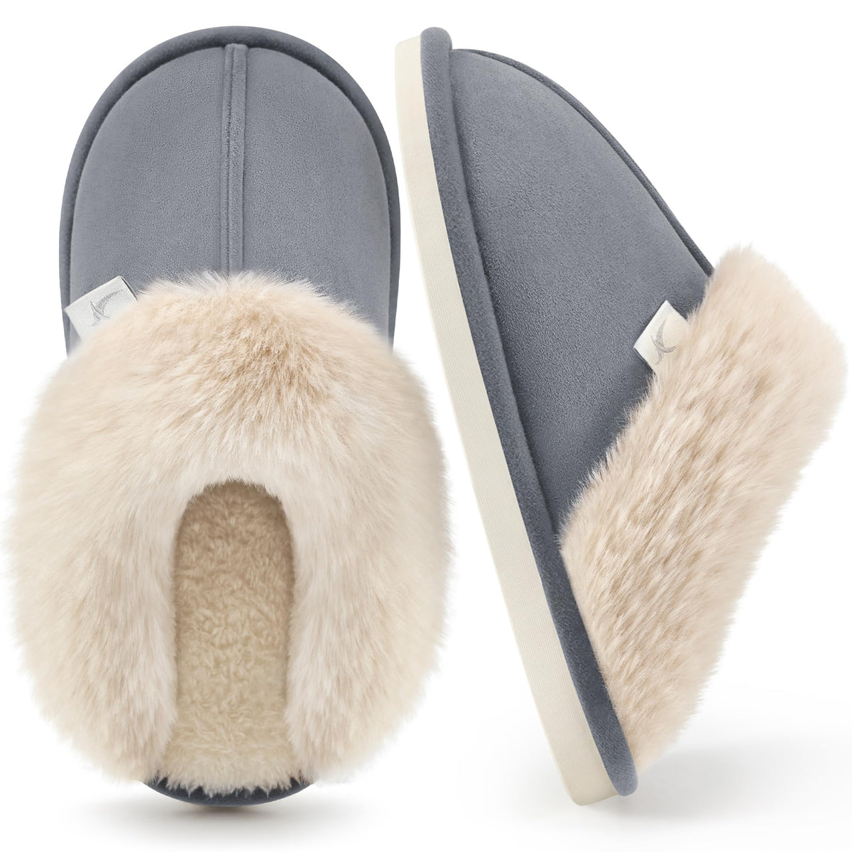 Aomigoct Womens Fuzzy House Slippers: Warm Plush & Non-Slip for Everyday Soft - The Perfect Thoughtful Gift for Mom & Grandma in Winter