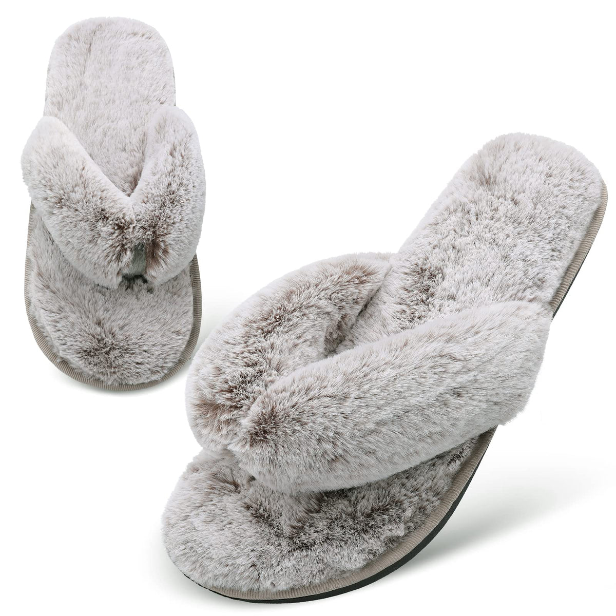 JOINFREE Women's Bedroom Slippers Comfort Four Season Classy Indoor Spa Slide Shoes