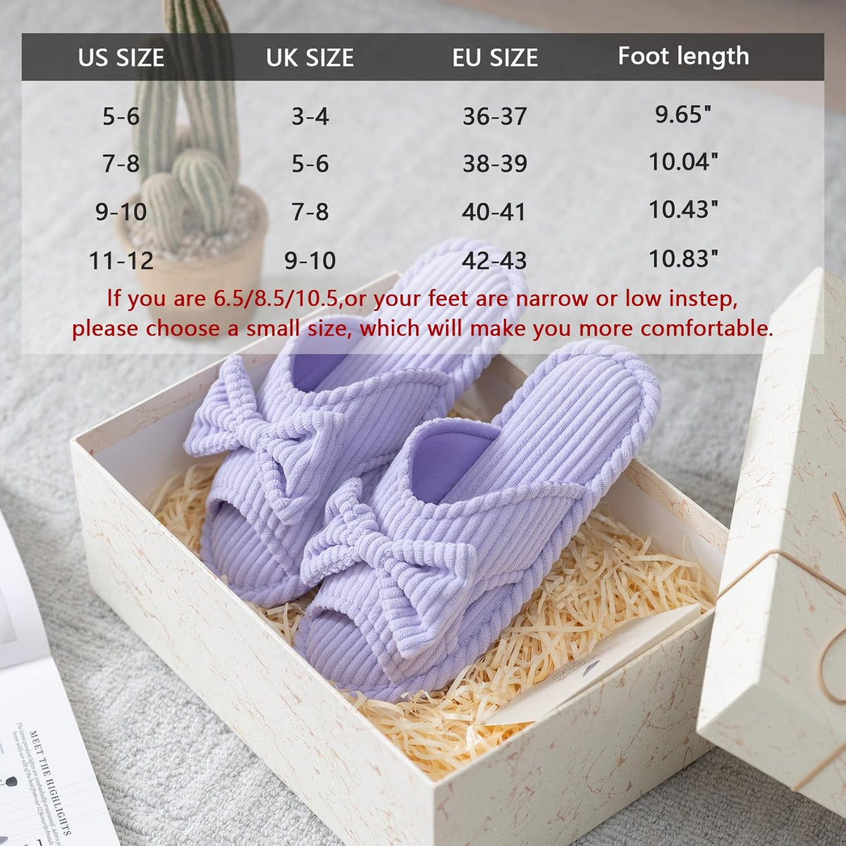 GOEWY Cute Slippers for Women Indoor with Bow Open Toe Summer Shoes
