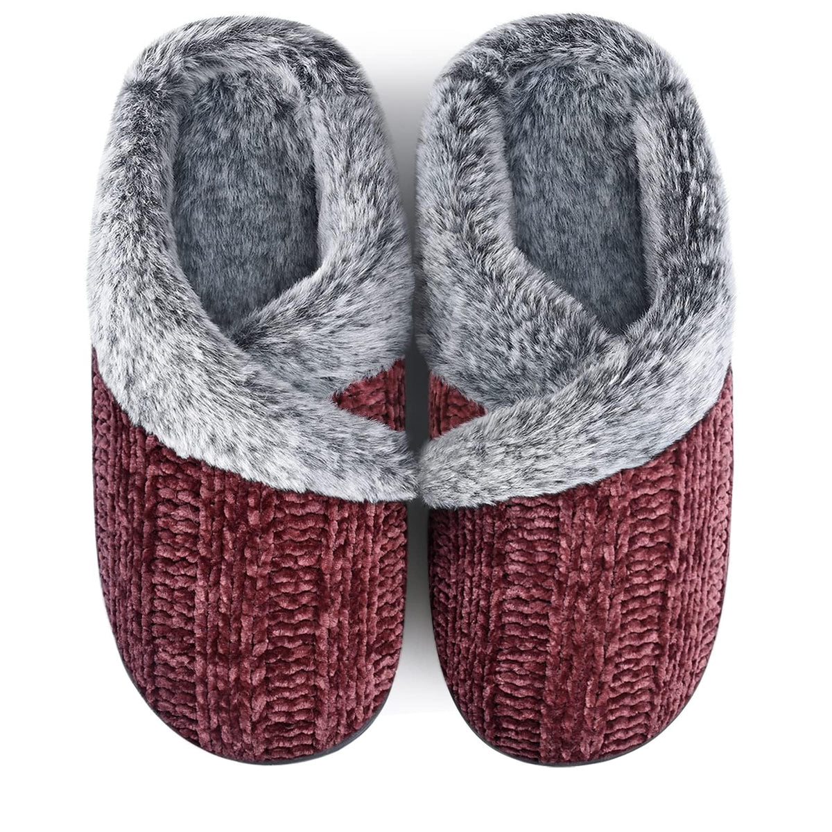 Slippers for Women Fuzzy House Slip on Indoor Outdoor Bedroom Home Shoes