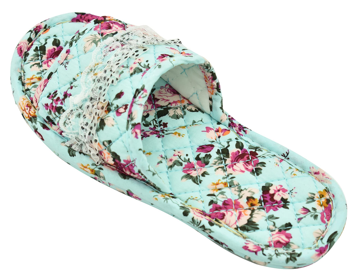 Ultralight Soft Indoor Open Toe Cotton linen Slippers Absorb Sweat Cloth Bottom House Slippers
