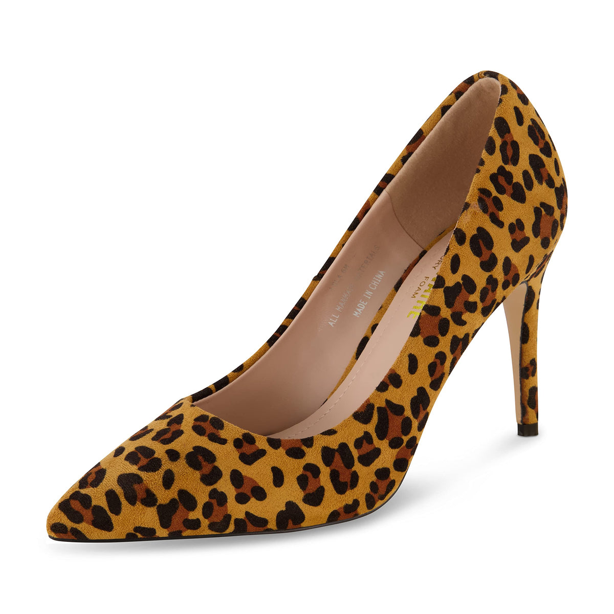 CUSHIONAIRE Lola Dress Pump Heels for Women, Classic Pointed Toe High Heels with Soft Memory Foam and Durable Outsole