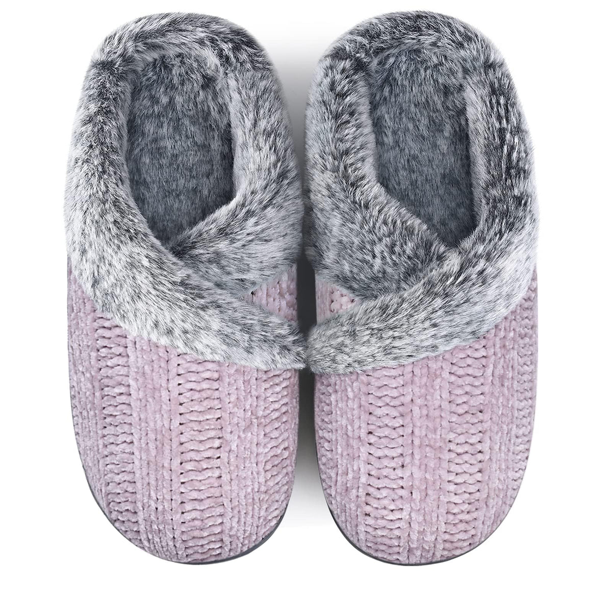Slippers for Women Fuzzy House Slip on Indoor Outdoor Bedroom Home Shoes