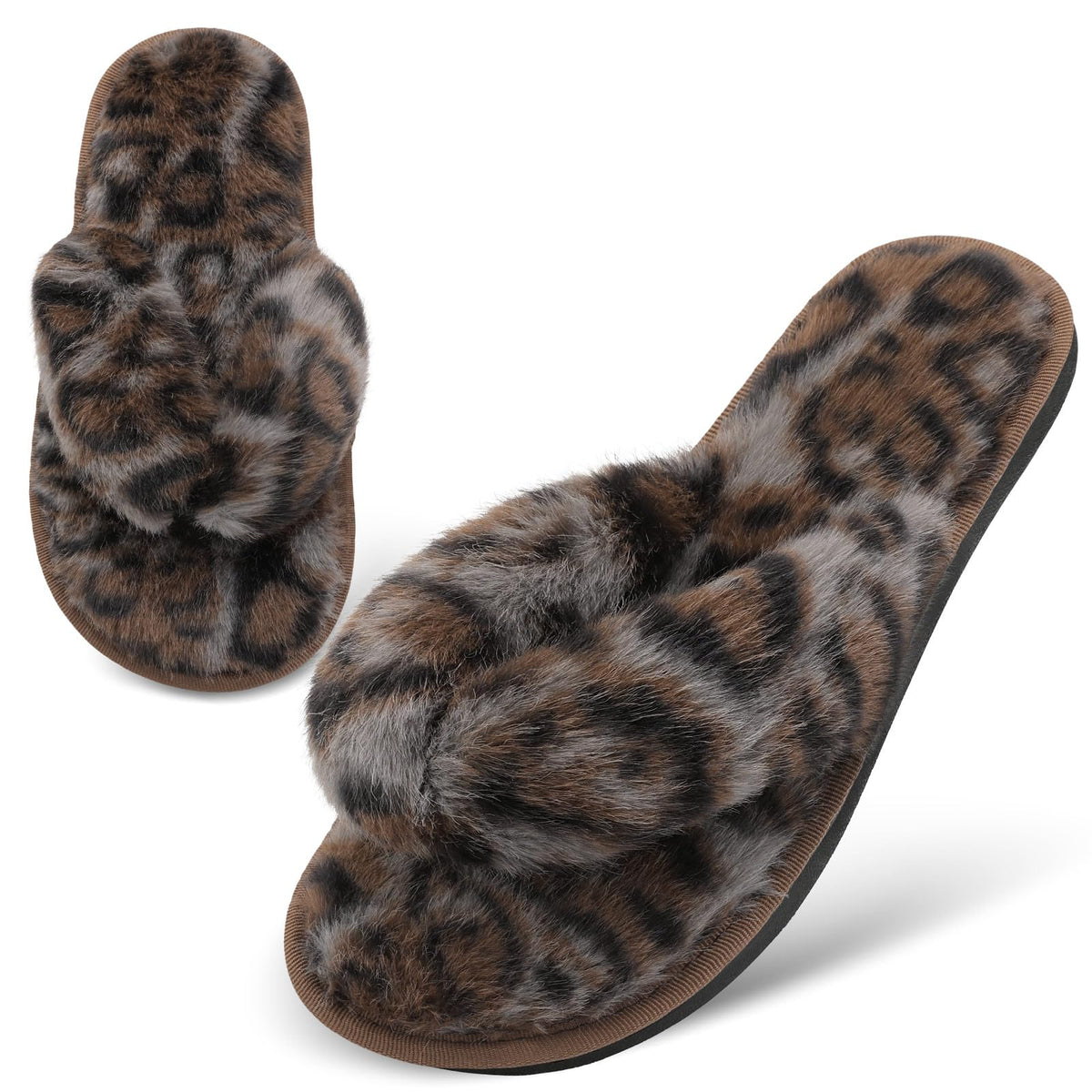 JOINFREE Women's Bedroom Slippers Comfort Four Season Classy Indoor Spa Slide Shoes